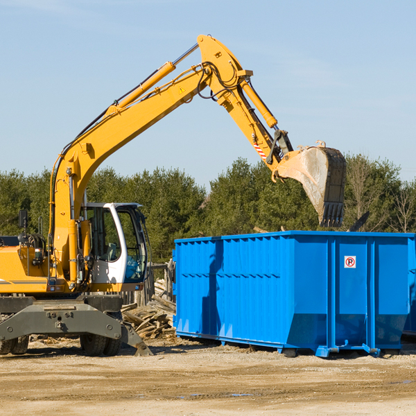 can i choose the location where the residential dumpster will be placed in Harrington Maine